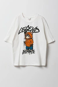 T-shirt à imprimé Legend Selfmade Bear pour garçon