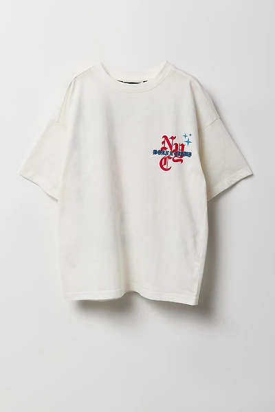 T-shirt a imprimé NYC Born Champ pour garçon