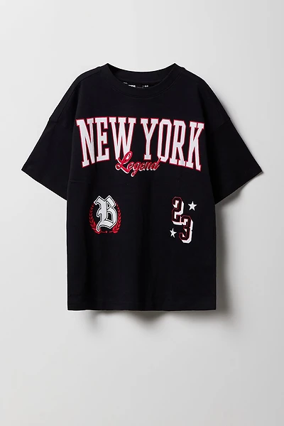T-shirt à imprimé New York Legend pour garçon