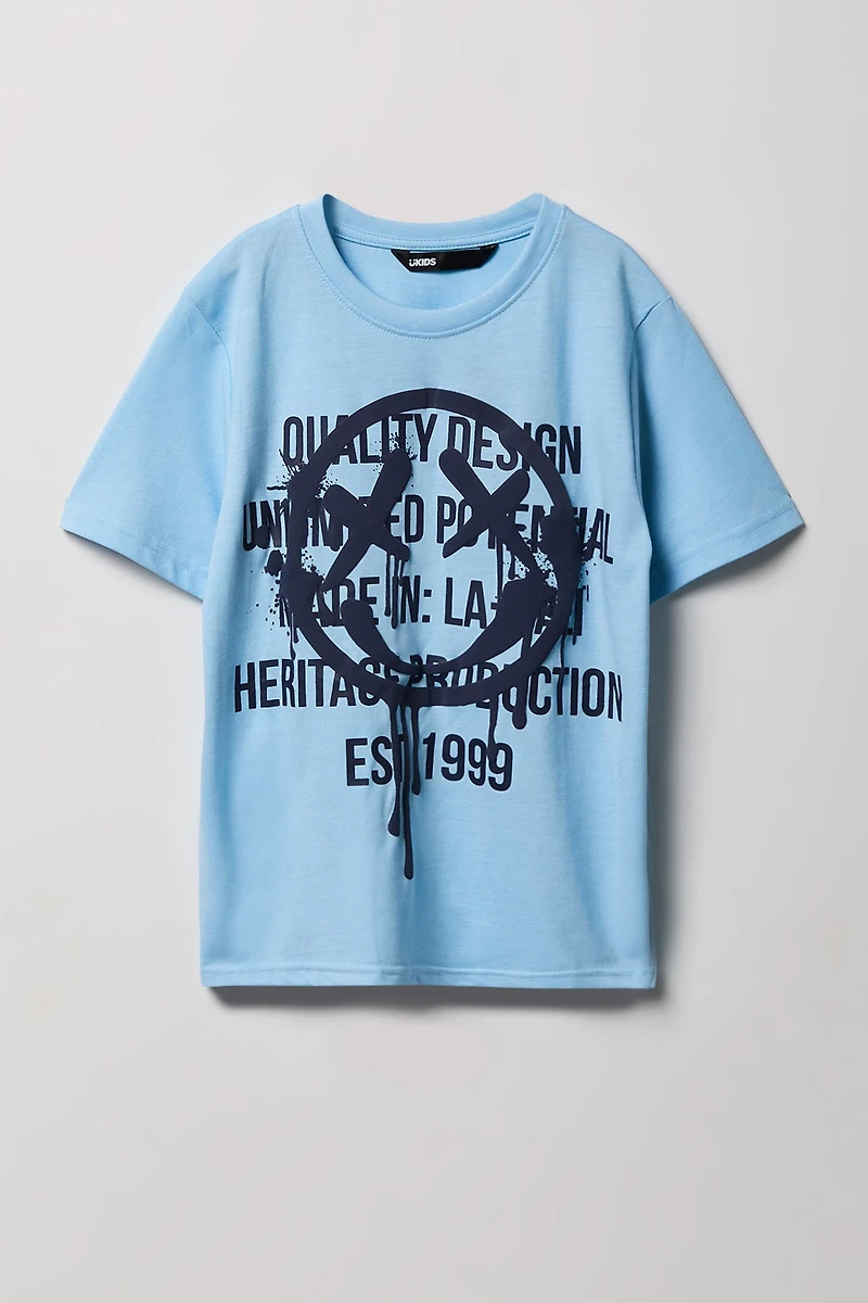 T-shirt à imprimé Smiley pour enfant