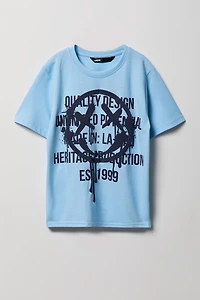 T-shirt à imprimé Smiley pour enfant