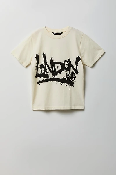 T-shirt à imprimé graffitis pour enfant