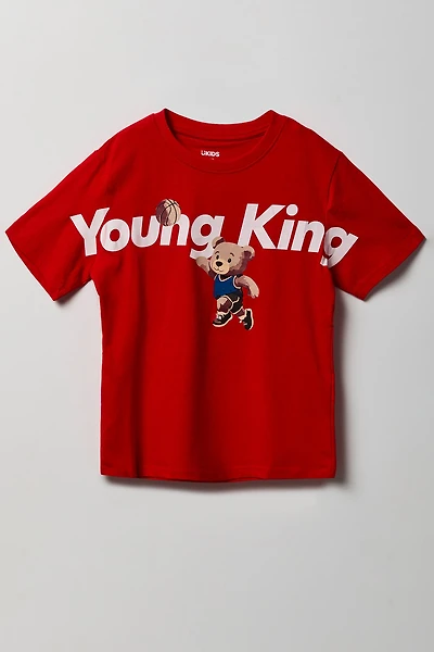 Boys Bear King Graphic T-Shirt
