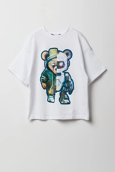 T-shirt à imprimé Robot Teddy pour garçon