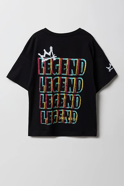 T-shirt à imprimé Legend pour garçon
