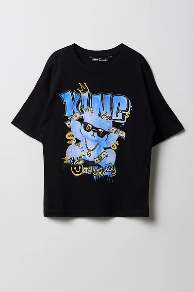 Boys King Bear Graphic T-Shirt