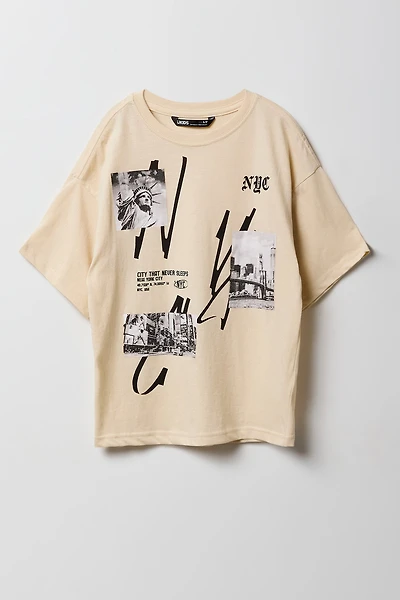 T-shirt à imprimé NYC pour garçon