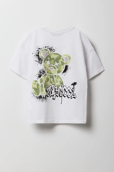 Kids Stay Cool Teddy Graphic T-Shirt
