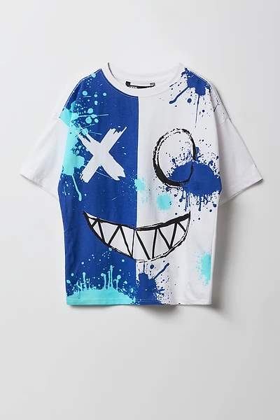 T-shirt à imprimé Smiley pour garçon