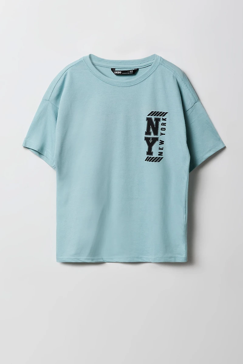T-shirt à imprimé New York Bear pour garcon