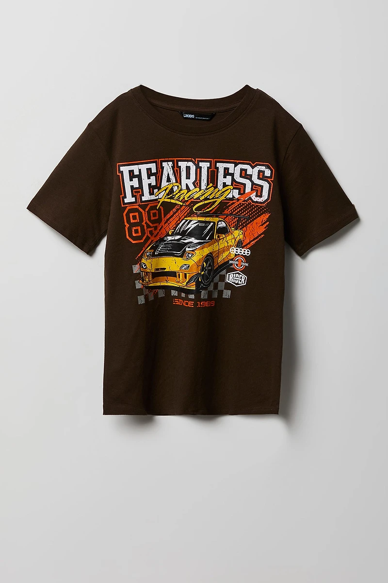 T-shirt à imprimé Racing pour garçon