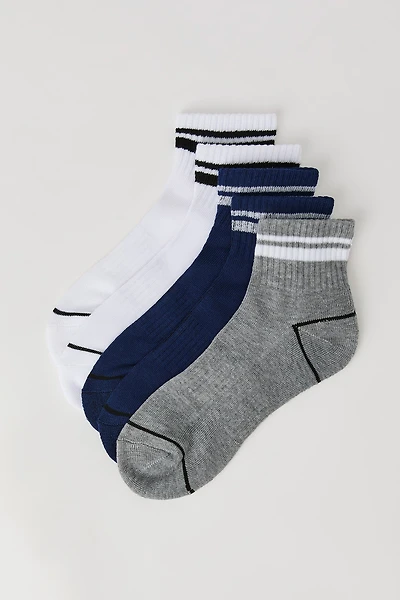 Chaussettes un quart rayées pour garçons