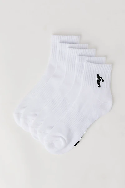 Boys Basketball Quarter Socks (5 Pack)
