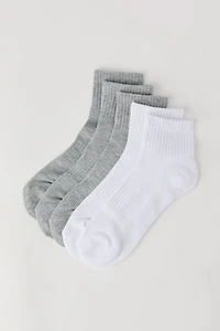 Chaussettes un quart unies pour garçons (paquet de 5)