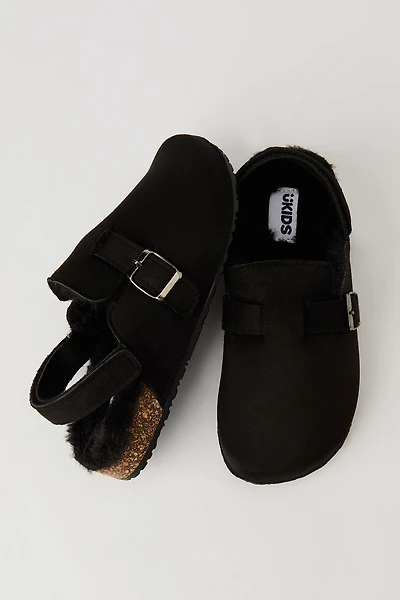 Sandales avec bride arrière doublées en similisuède pour enfant