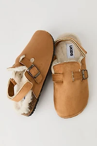 Sandales avec bride arrière doublées en similisuède pour enfant