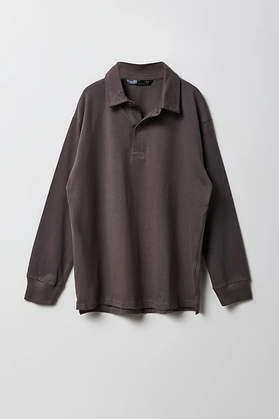 Long Sleeve Polo Top