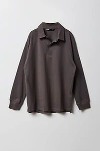 Long Sleeve Polo Top