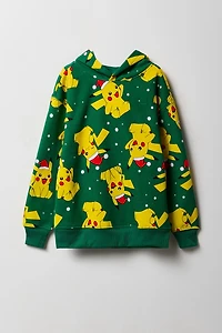 Kids Pikachu Christmas Fleece Hoodie