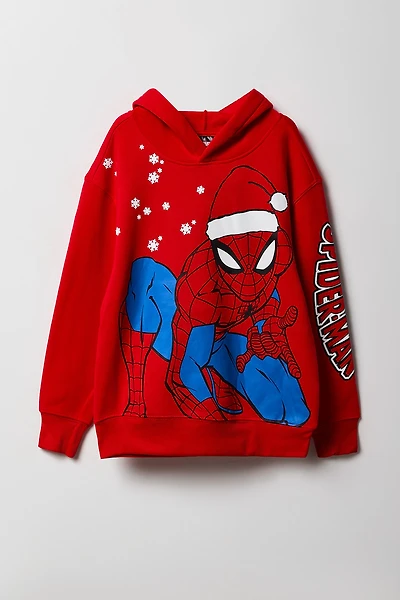 Kids Spider-Man Christmas Fleece Hoodie