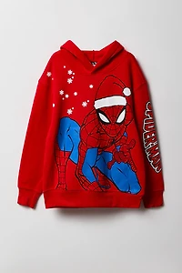 Kids Spider-Man Christmas Fleece Hoodie