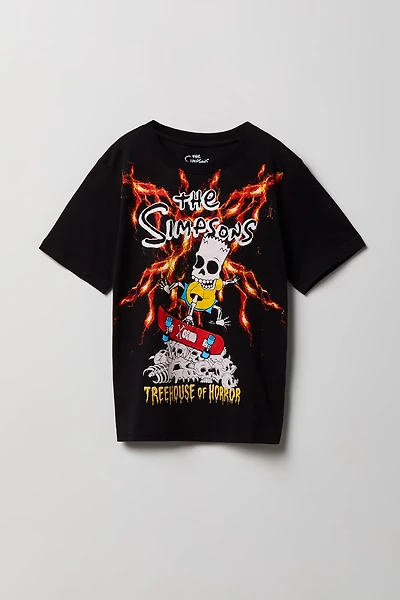 Kids The Simpsons Halloween Graphic T-Shirt