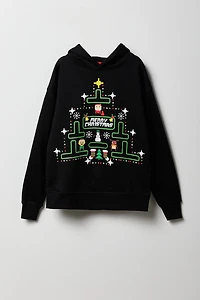 Kids Christmas Graphic Fleece Hoodie