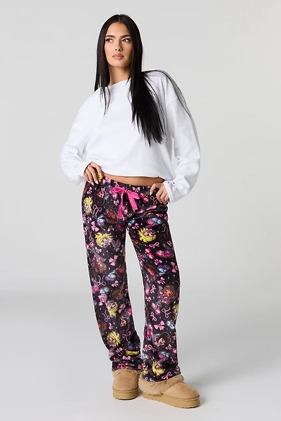 Plush Printed Pajama Pant