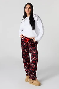 Plush Printed Pajama Pant