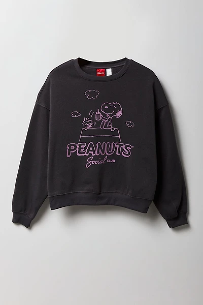 Peanuts Snoopy Graphic Fleece Sweatshirt