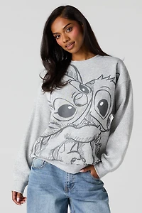 Stitch Graphic Fleece Sweatshirt