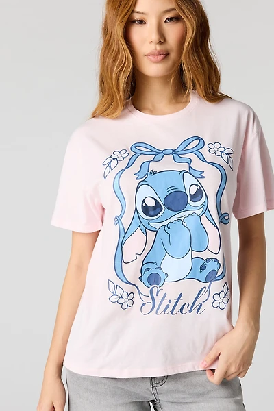 Stitch HD Print Boyfriend T-Shirt