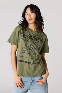 Peanuts Puff print Boyfriend T-Shirt