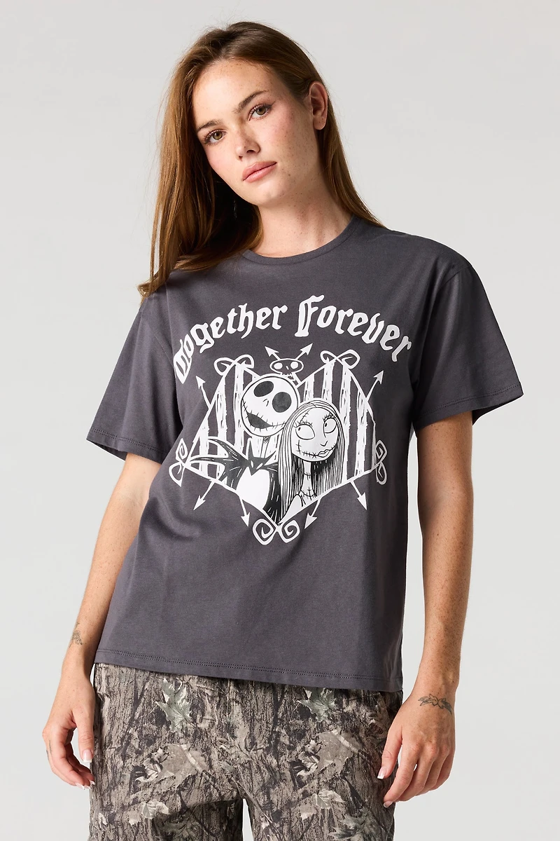 Jack & Sally Graphic Boyfriend T-Shirt