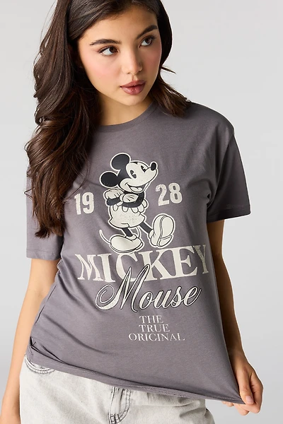 Mickey Mouse Graphic Boyfriend T-Shirt