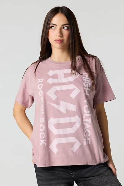 AC/DC Graphic Boyfriend T-Shirt