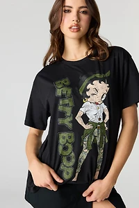 Cartoon Graphic Boyfriend T-Shirt