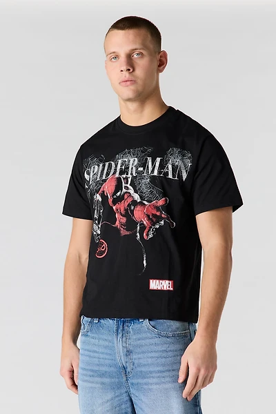 Premium Heavyweight Cotton Spider-Man Graphic T-Shirt