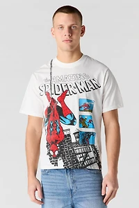 T-shirt en coton épais de luxe à imprimé Spider-Man