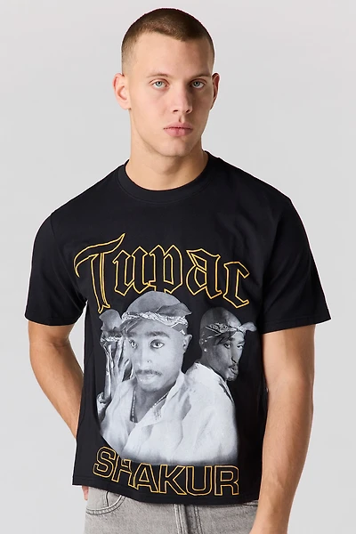 Tupac Puff Print T-Shirt