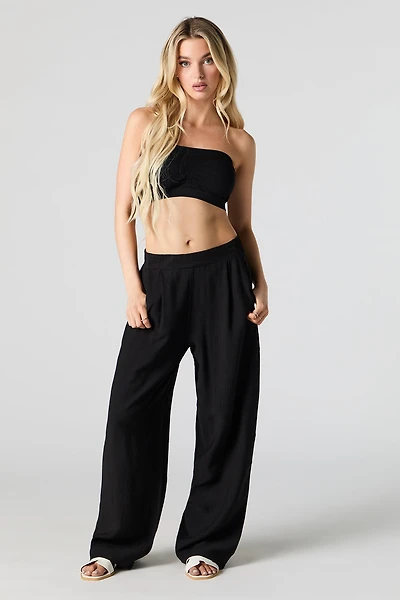 Pleated Wide Leg Pant