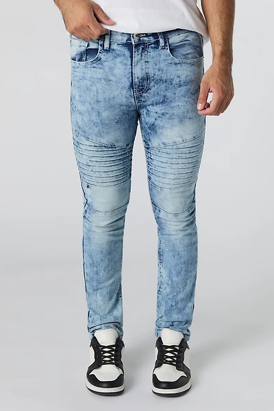 Stretch Moto Skinny Jean