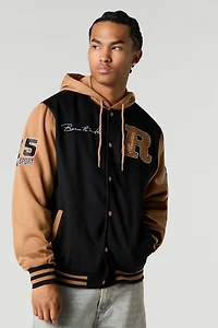 Race Team Chenille Embroidered Varsity Jacket