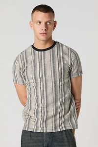 Textured Striped T-Shirt