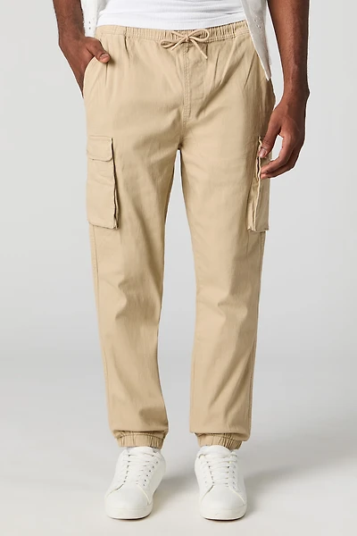 Jogger cargo à taille coulissante
