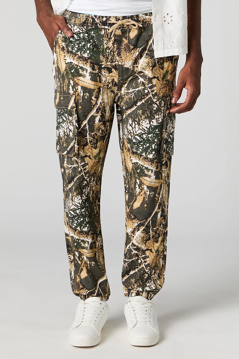 Jogger cargo à taille coulissante