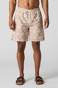 Short de bain à imprimé aztèque