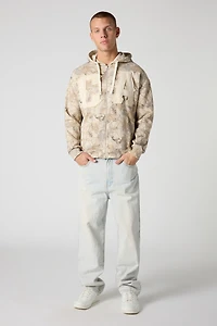 CA Patch Camo Zip-Up Hoodie
