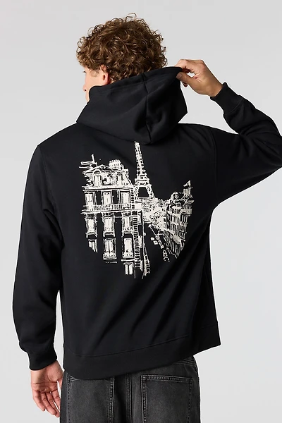 Paris Graphic Fleece Hoodie