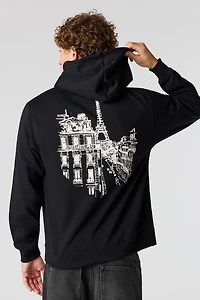 Paris Graphic Fleece Hoodie